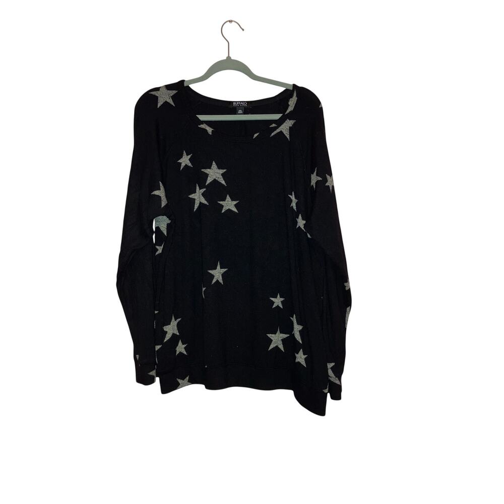 Buffalo David Bitton Stars Knit Crewneck Sweatshirt Size XXL